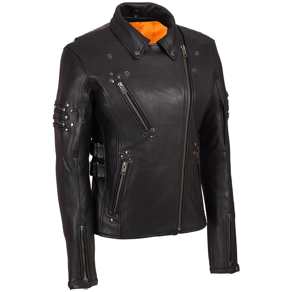 Women Biker Leather Jacket