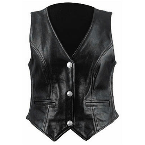 Women Leather Vest