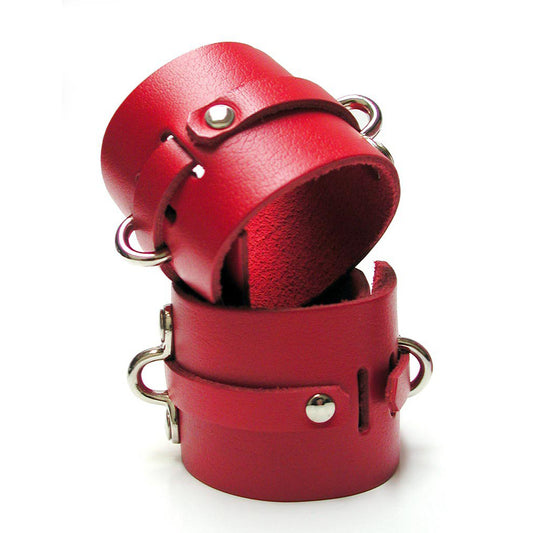 Bondage Basics Leather Wrist Cuffs