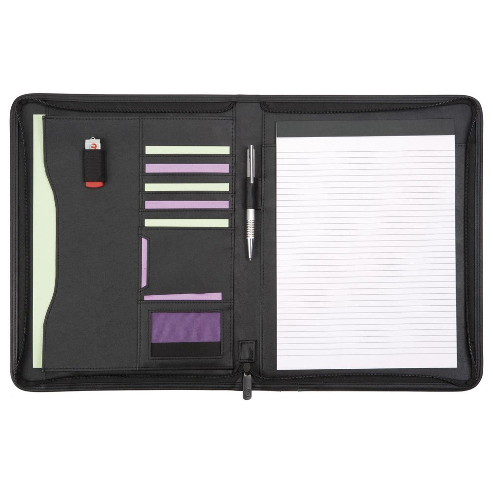 Leather A4 Zipfolio