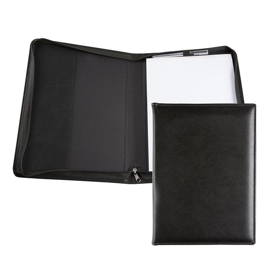 Leather A4 Zipped Conference Folder