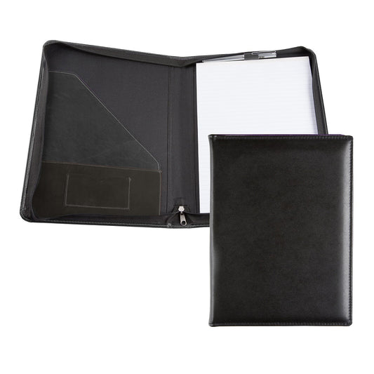Leather A4 Zipped Conference Folder