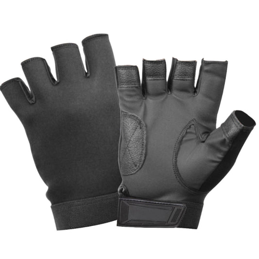 Leather Tactical Fingerless Gloves